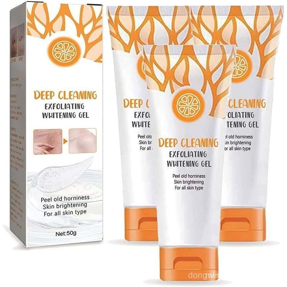 Gmeelan Gel Clareador de Laranja, Gel Facial e Corporal de Laranja, Clareamento da Pele, Gel Esfol