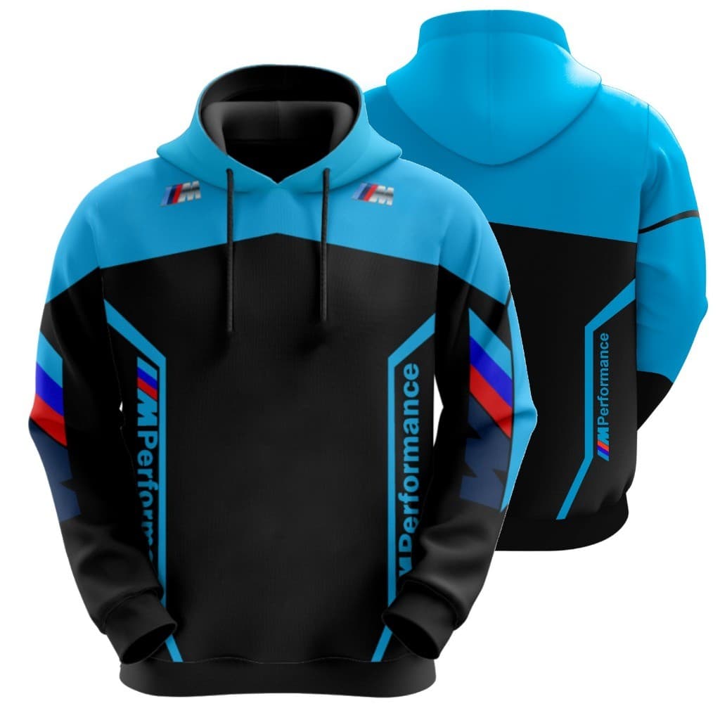 Moletom Blusa Casaco Sublimado 100% Poliéster BMW M Performance Corrida Carros Casaco Full Art San Prime