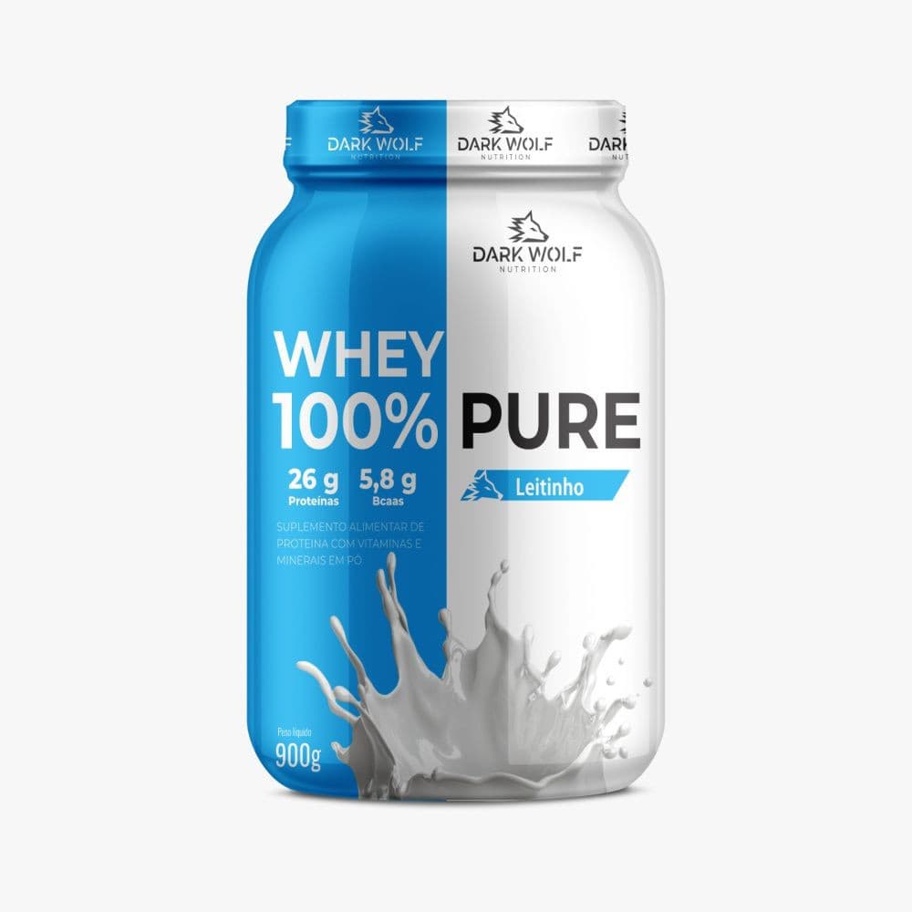 Whey 100% Pure 900gr Pote - Dark Wolf Nutrition