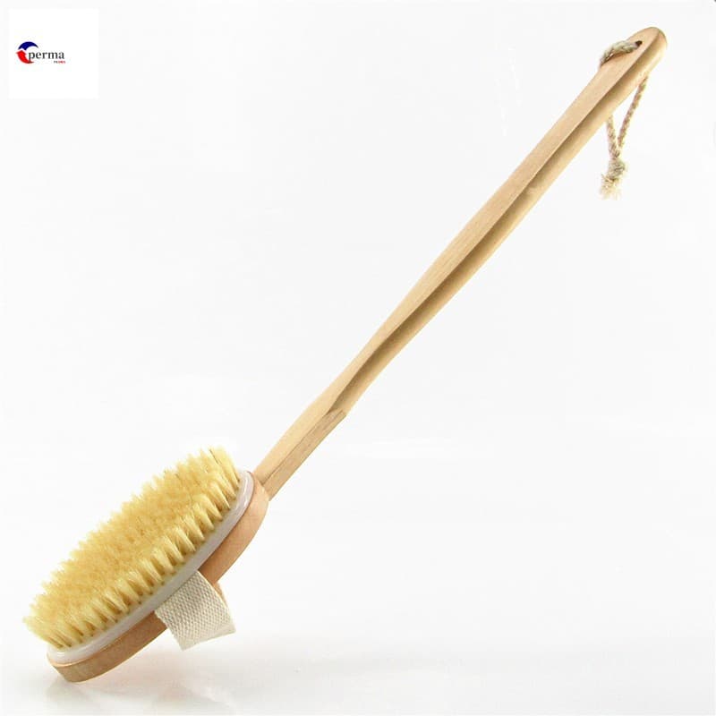 Escova De Esfoliação Para Pele Seca-Ferramenta De Banho De Massagem Corporal Antiderrapante