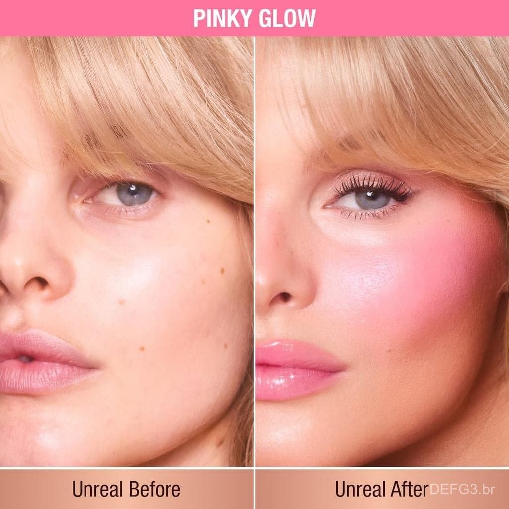 Charlotte Tilbury Unreal Healthy Glow Blush Stick - Maquiagem Construível com Fórmula Enriquecida com Cuidados - Fácil d