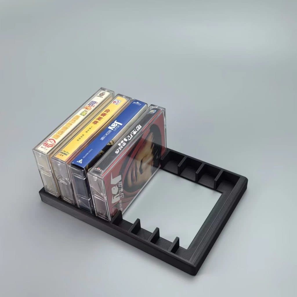 Caixa de armazenamento de cassetes de 10 peças, suporte para armazenamento e organização de cassetes, suporte para armaz