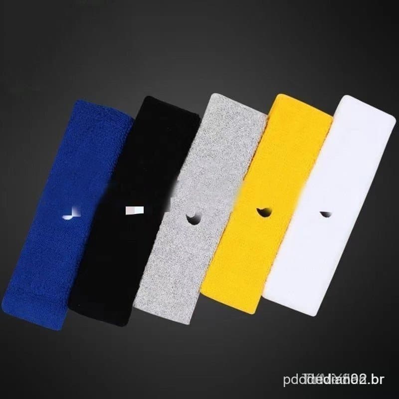 Faixa de cabeça esportiva respirável, elástica e absorvente de suor