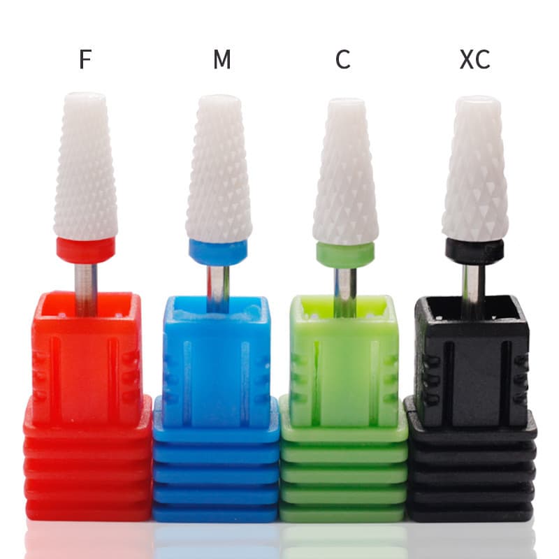Cabeça de polimento cerâmico de cabeça plana de Cone, máquina de polimento elétrica de Manicure dedicada ferramenta de p