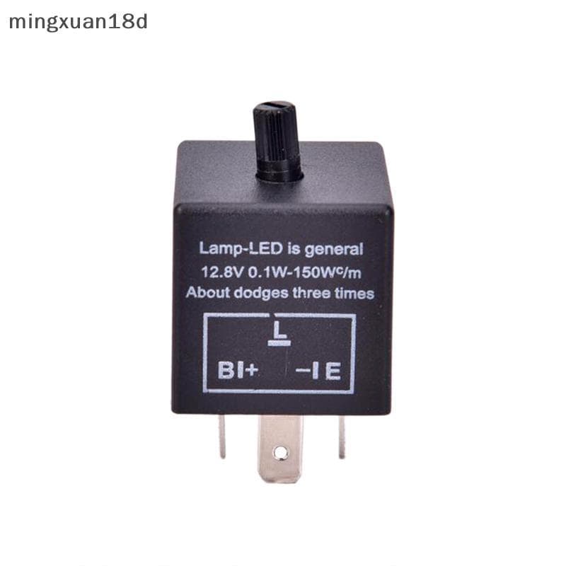 ming 12V 3 Pinos LED Relé De Flash De Pisca-De Carro Ajustável Para Luz De Sinalização CF13 [COD]