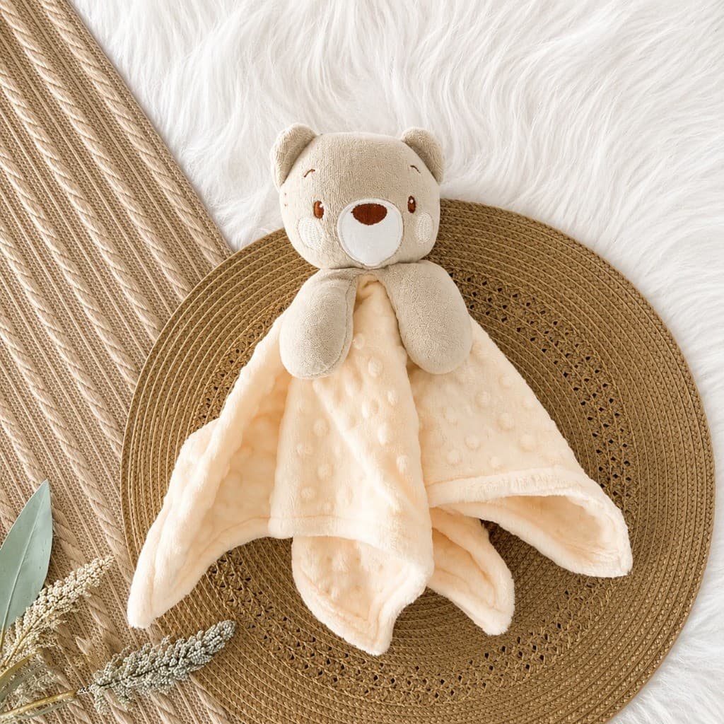 Naninha Bebê Plush Antialérgica Ursinho Macia