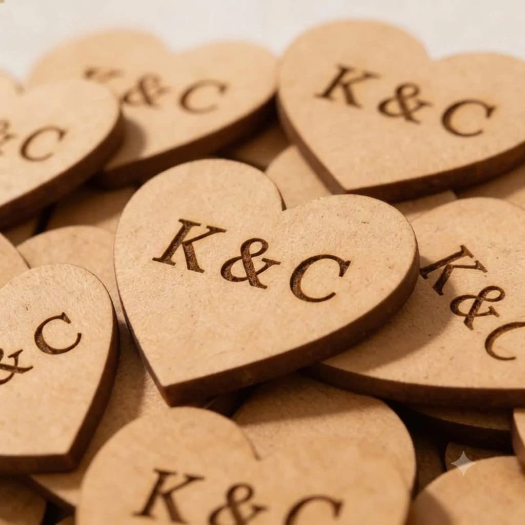 Tag Coração MDF Cru 3mm Personalizada 3cm Aplique para Lembrancinhas|Artesanato