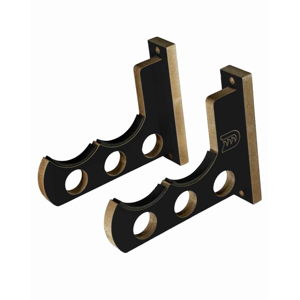 Rack Suporte Parede 2 Pranchas Surf Madeira Mdf Preto Wet Dreams