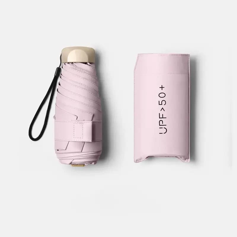 Guarda-chuva Mini Portátil Dobrável Anti-uv Sol Dupla