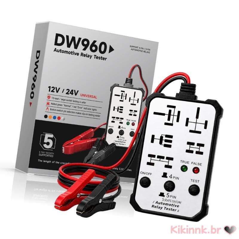 Testador Relés Carro 5 Posições Indicadores LED Detector Eletrônico Automotivos Para E Motocicleta Dia