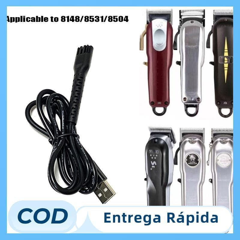 Cabo Adaptador De Carregamento USB 5V , Fonte De Alimentação Elétrica Para Máquina De Cortar Cabelo , Acessórios 8148/85