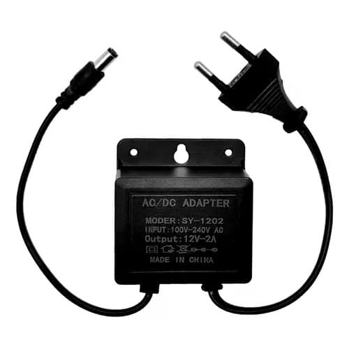 Fonte Adaptador Camera De Segurança 12v 2a Nvr  Bivolt