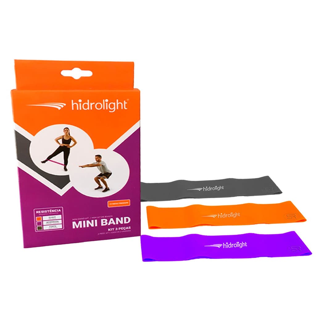 Elástico Mini Band C/ 3 Unidades - Hidrolight