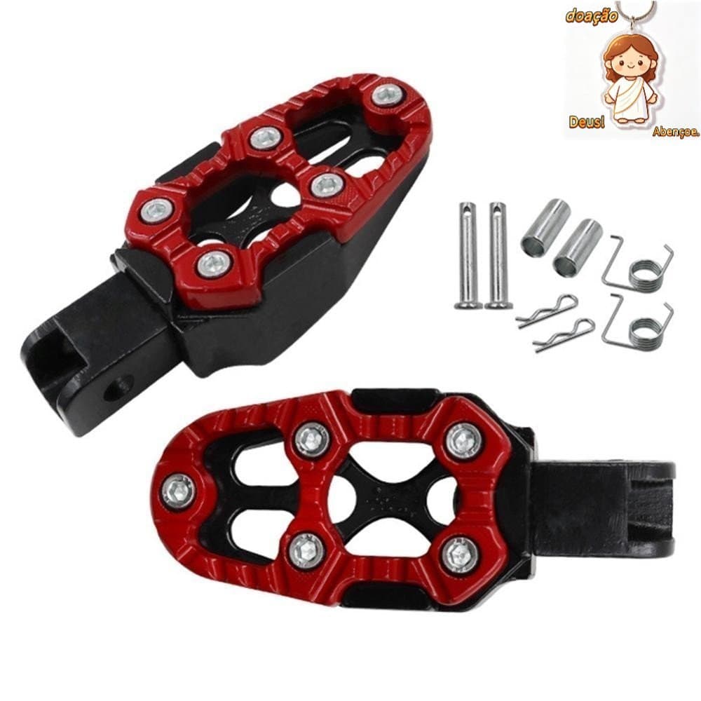 novo Pedaleira Esportiva Universal Moto Honda, Yamaha, Kawasaki, Suzuki0900