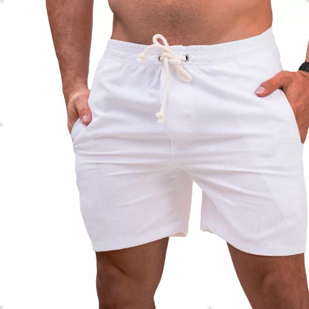 Short Premium Bermuda Casual Mauricinho Masculino Leve Slim Praia