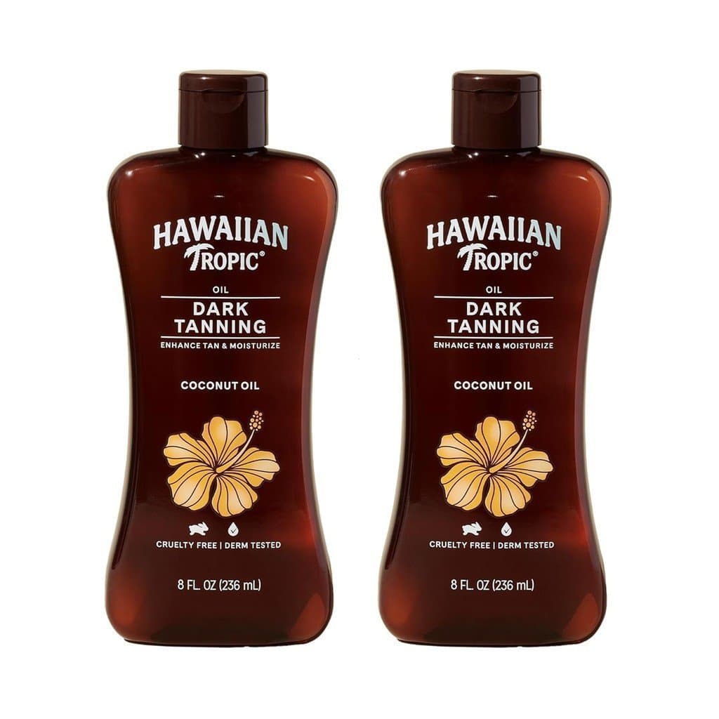 Manteiga Tropical Escura Havaiana, 8 onças |     Óleo Corporal Hidratante de Manteiga de Cacau, Intensificador de Cor, 8