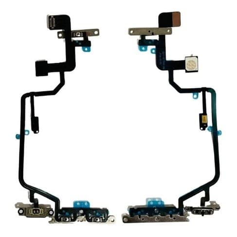 Cabo Flat Flex Botão Power E Volume Interno Compatível Com iPh XR