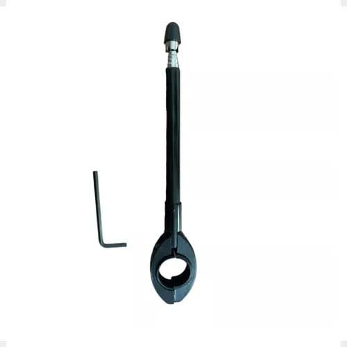Antena Corta Pipa Guidão Retrátil Anti Cerol Moto Bike Preto