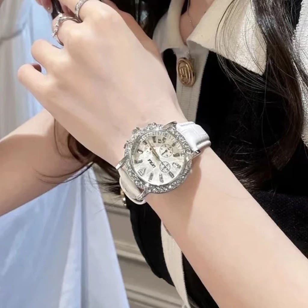 Moda feminina Gypsophila nicho feminino luz luxo de alto valor feminino estudante feminino cinta diamante 7/25