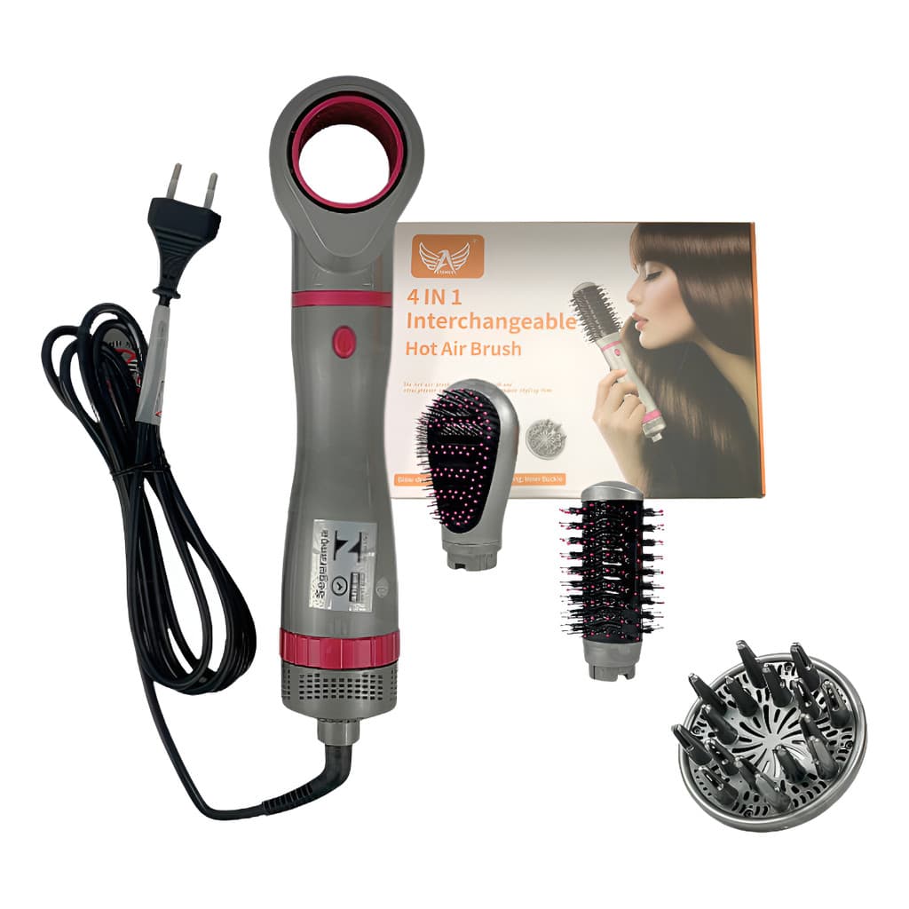 Escova De Cabelo Modeladora e Alisadora de Ar Quente / 110V