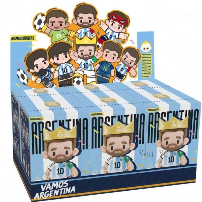 Brinquedo de Pelúcia Genuíno CUTEWOOD 2026 Copa do Mundo Messi Argentina, Caixa Surpresa com Chaveiro, Caixa Completa 6