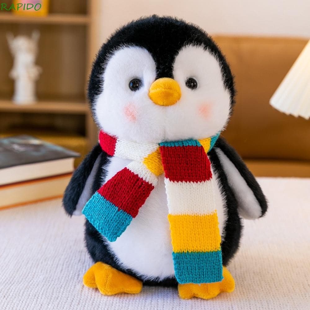 Almofada de Pinguim Macia RAPIDO, Brinquedo de Pelúcia Simulação de Urso, Bonecos de Coelho de Desenho Animado NJLJ