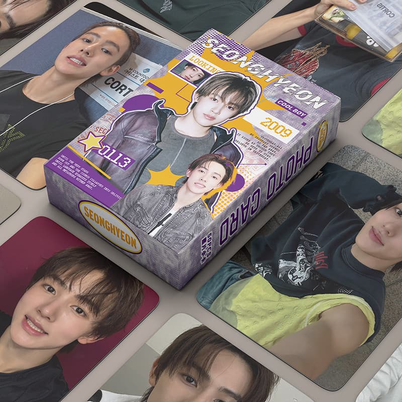 50 peças/caixa CORTIS SEONGHYEON Cartão Holográfico Cartão Fotográfico a Laser Álbum de Fotos LOMO KPOP NMVS L8OG