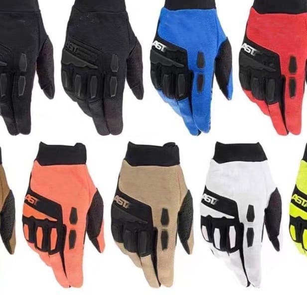 Estoque pronto Luvas multicoloridas para motocicleta Off-Road, equitação de montanha, queda de velocidade, verão, resist