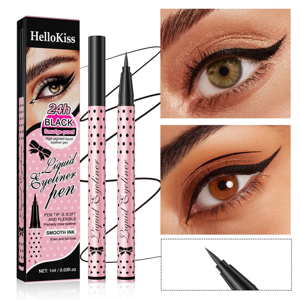 [Estoque pronto] delineador de bolinhas hellokiss