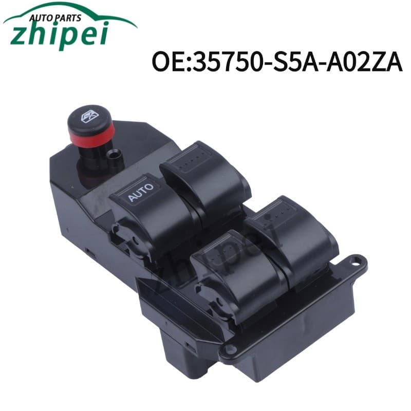 Interruptor Mestre Da Janela Elétrica 35750-S5A-A02ZA LHD Para Honda CRV 2002-2006 Civic 2001-2005 35750S5AA02ZA