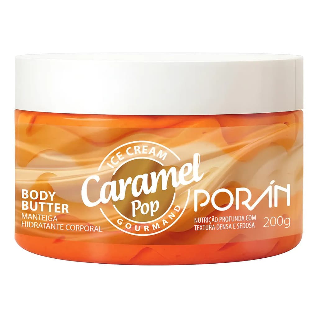 Manteiga Corporal Porán Ice Cream Caramelo Pop Para Hidratar E Nutrir A Pele