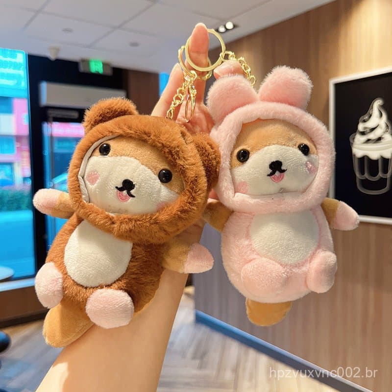 NS3 Animais Dos Desenhos Animados doge Bonecas De Pelúcia Para Menina Decoração De Casa Brinquedo Chaveiro Pingente