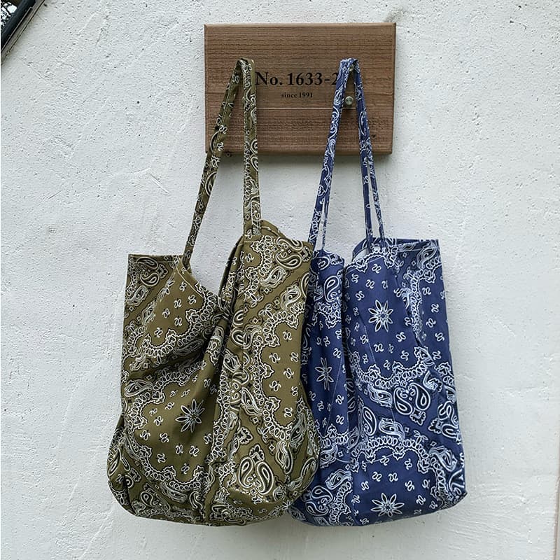 Bolsa de ombro flor de caju bolsa retrô bolsa Casual moda estudante bolsa de lona bolsa transversal