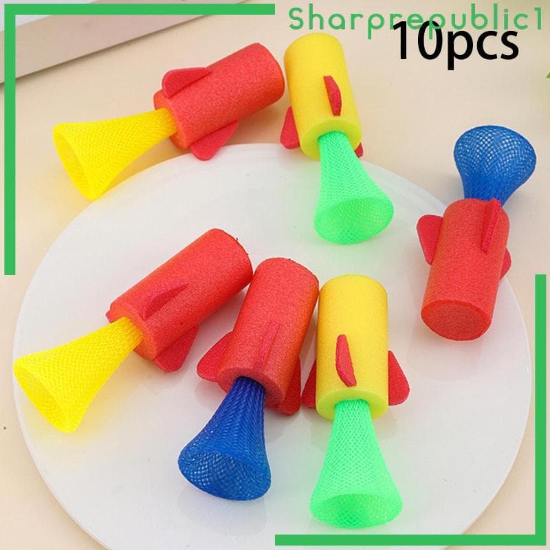 [Sharprepublic1] 10x Saltando Primavera Foguete Lançadores Brinquedos EVA , Profissional , Presente Portátil Divertido F
