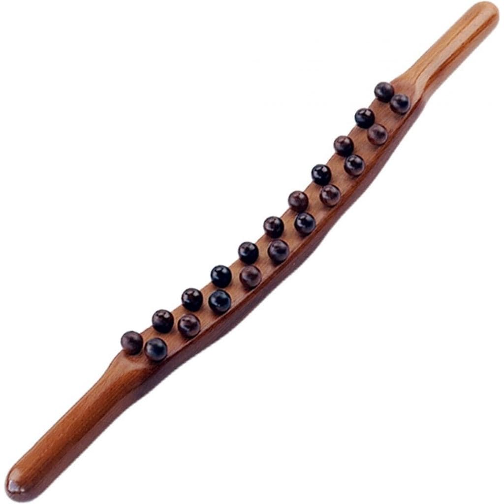 Ferramenta de Massagem Gua Sha de Madeira Amagogo, Comprimento 58cm, Ferramenta Profissional de Guasha de Madeira com 21