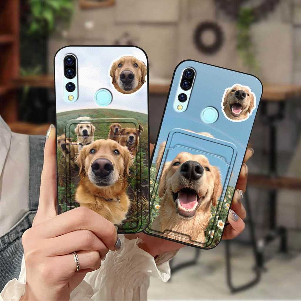 Capa De Telefone Durável Com slot Para Cartão UMIDIGI A5 PRO Manga De Graffiti Cat Cover TPU Soft case Anti-Poeira Silic