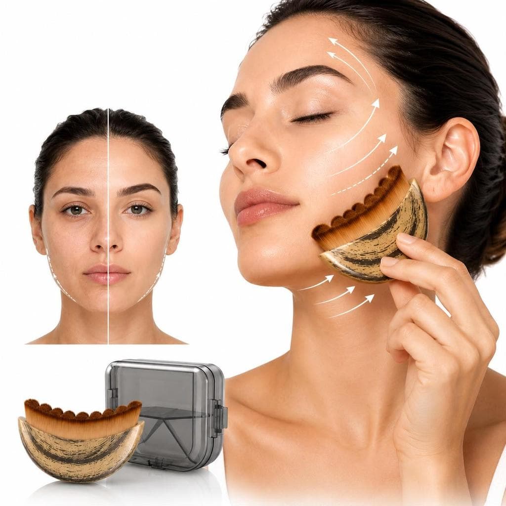 Escova Facial Drenagem Linfática Massageador Facial Lifting Contorno do Rosto Anti Inchaço Escova