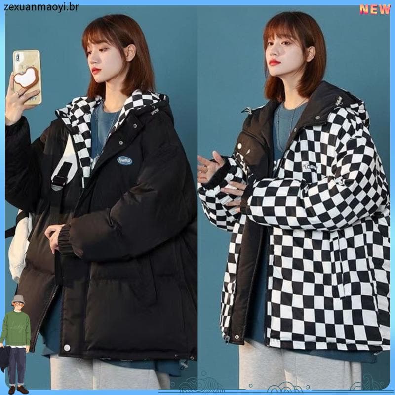 Roupas acolchoadas Roupas femininas Design de inverno moderno Sentido Pessoas pequenas Roupas acolchoadas dupla face Xad