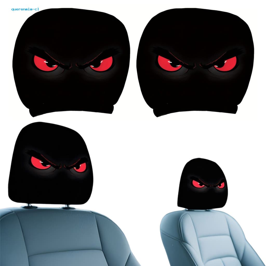 Decoração Engraçada Do Interior Carro De 2 Pces , Acessórios Modernos Da Modificação , Estilo Olho Vermelho Diabo , Capa