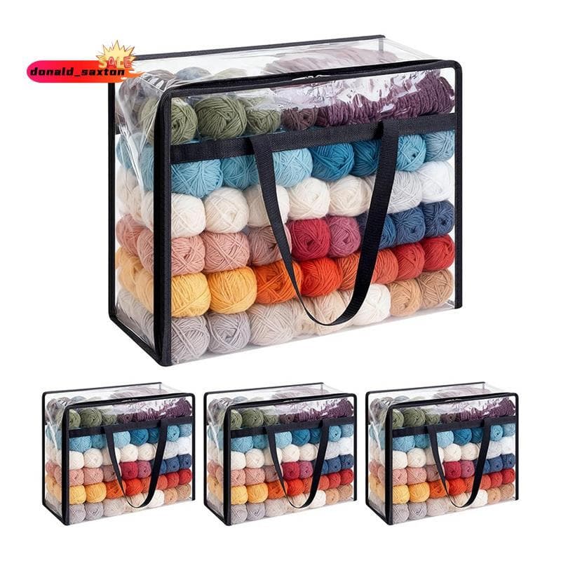 [D De Velocidade Rápida] Sacos De Armazenamento De Fios , Pacote Com 4-Grande Organizador Transparente 18x15x9 Polegadas