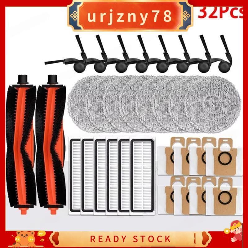 Para H50 PRO/OV42GL Robô Aspirador De Pó Acessórios Escova Lateral Principal Mop Pano Filtro HEPA Saco Peças Reposição