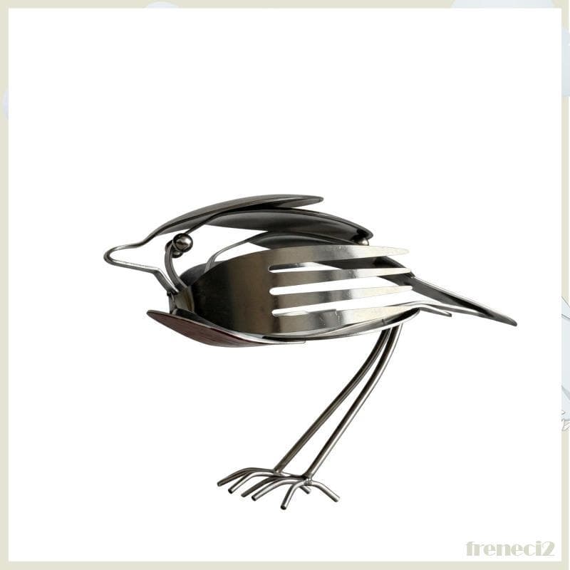 [Freneci2] Estatueta Robin Feita À Mão , Sucata De Metal , Decoração De Pássaros , De Vermelha , Design Rústico , Escult