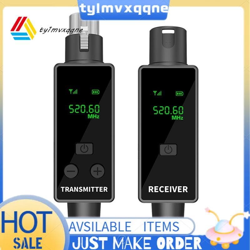 Receptor De Microfone Sem Fio Conversor Adaptador XLR 2.4G Para Microfones Dinâmicos , Guitarras , Mixers De Áudio Alto-
