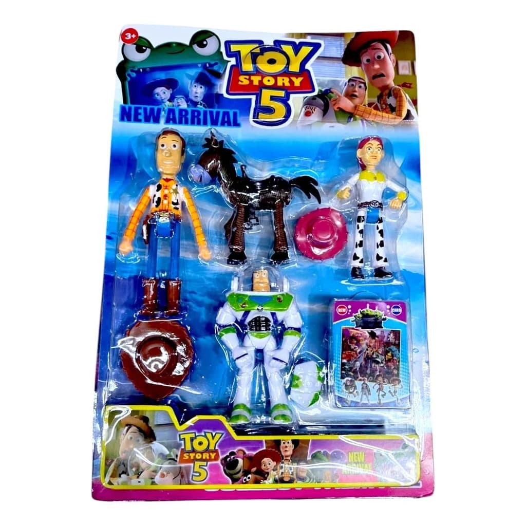 Cartela De Bonecos Toy Story Filme 5 Coleção Woody Buzz