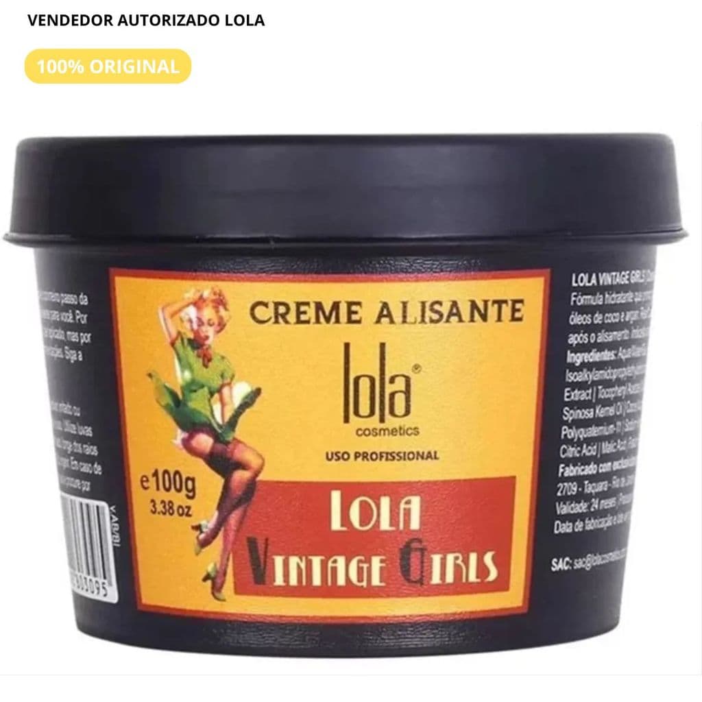 CREME ALISANTE VINTAGE GIRLS LOLA COSMETICS 100G