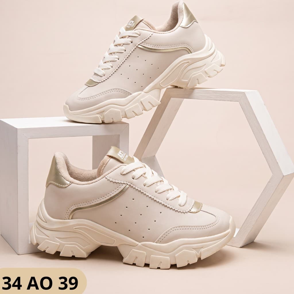 Tênis Feminino Plataforma Dad Sneaker Com Design Moderno E Visual Premium