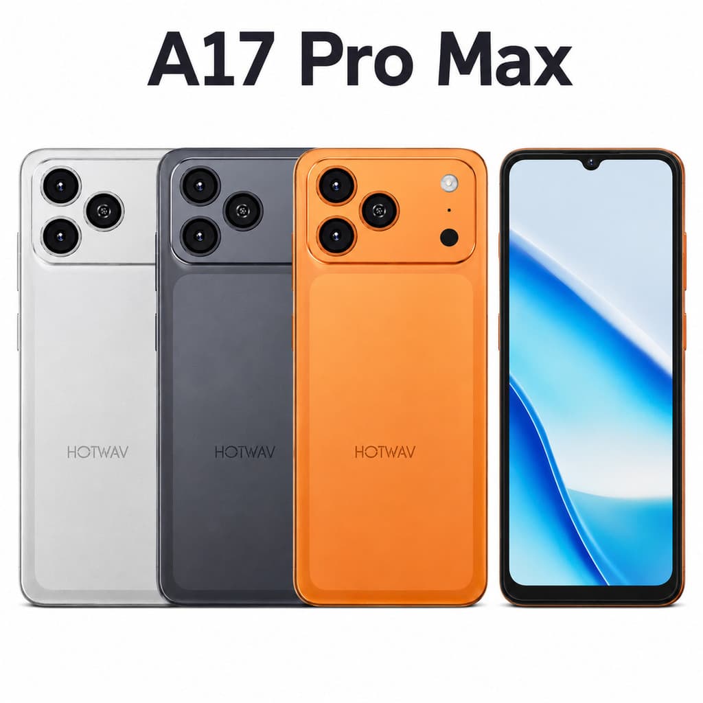 Celular Smartphone HOTWAV A17 Pro Max 256GB/16GB 128GB/16GB 4+12=16GB Tela 6,75" Dual SIM Bateria 5160mAh Original