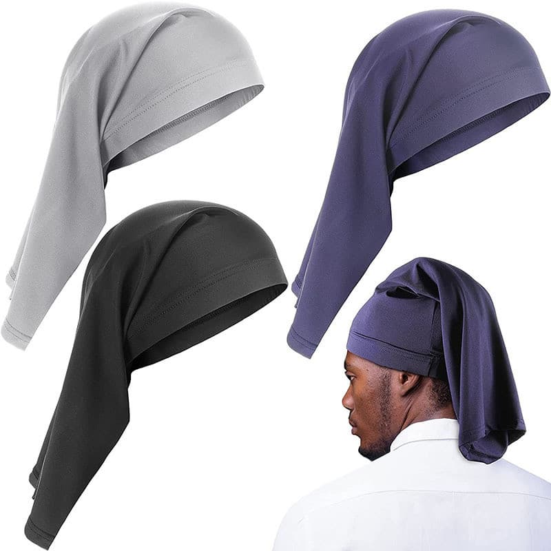 [Estoque pronto] Novo estilo Popular touca de dormir trançada para cuidados com os cabelos, touca de tubo longo, touca e