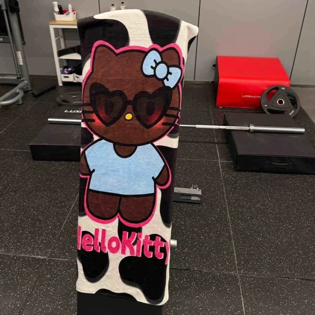 Kitty kitty gato Fitness esportes toalha especial Yoga sujo-isolamento microfibra almofada toalha ao ar livre portátil s
