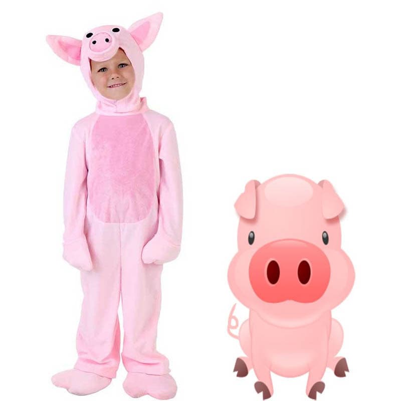 Adulto crianças rosa leitão Animal traje de palco jardim de infância estudantes do ensino fundamental pai-filho atividad